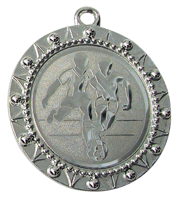 Saller "Turnier Medaille, silber »STANDARD-RELIEF«, 4 alternative Bänderfarben"