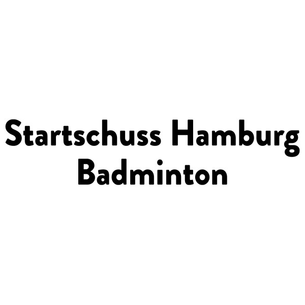 Startschuss Hamburg Badminton Schriftzug