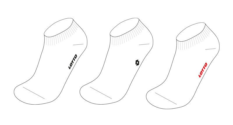 Saller Lotto 3er-Pack Socken, Füßlinge